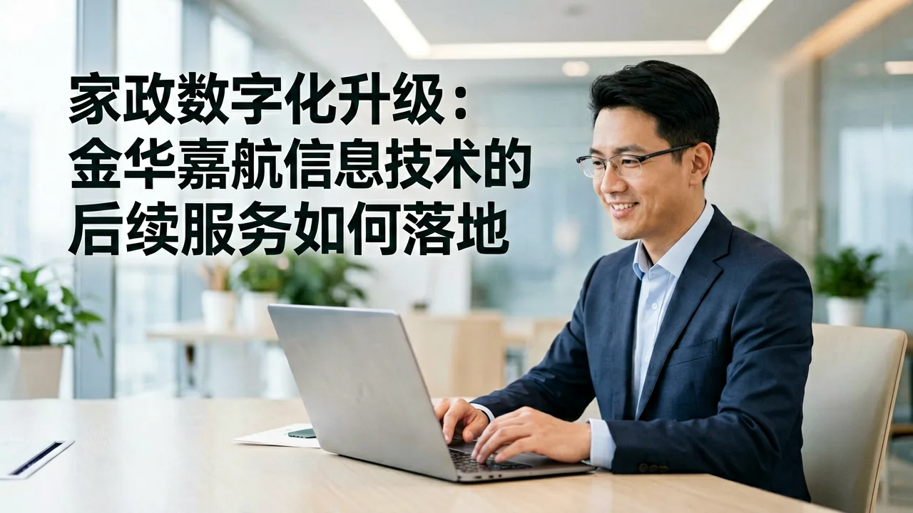 家政数字化升级:金华嘉航信息技术的后续服务如何落地